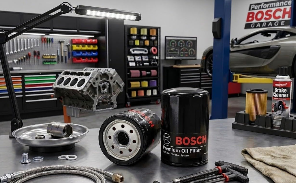 BOSCH 3334 Premium Engine Oil Filter With FILTECH Filtration Technology