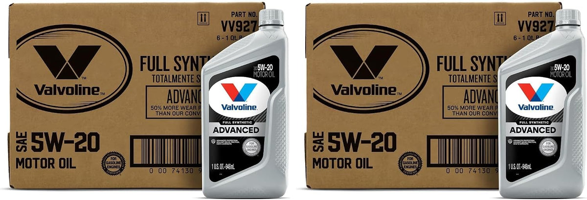 Valvoline Advanced Full Synthetic SAE 0W-20 Motor Oil 5 QT