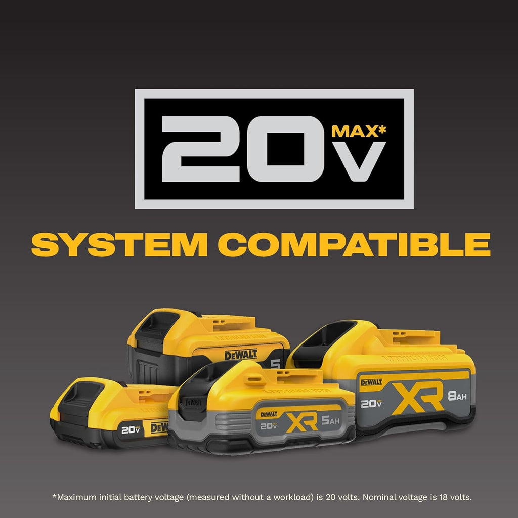 DEWALT 20V MAX 5Ah, Brushless 9 Power Tools with Battery, Charger, Drill, Impact Driver, Reciprocating Saw, Circular Saw, Oscillating Tool, Grinder, Orbit Sander, Impact Wrench, Flashlight (DCK921P1)