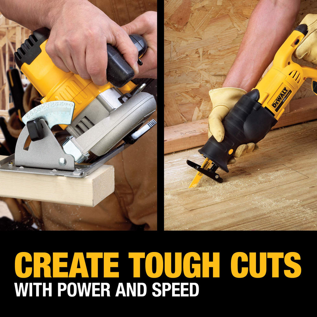 DEWALT 20V MAX 5Ah, Brushless 9 Power Tools with Battery, Charger, Drill, Impact Driver, Reciprocating Saw, Circular Saw, Oscillating Tool, Grinder, Orbit Sander, Impact Wrench, Flashlight (DCK921P1)