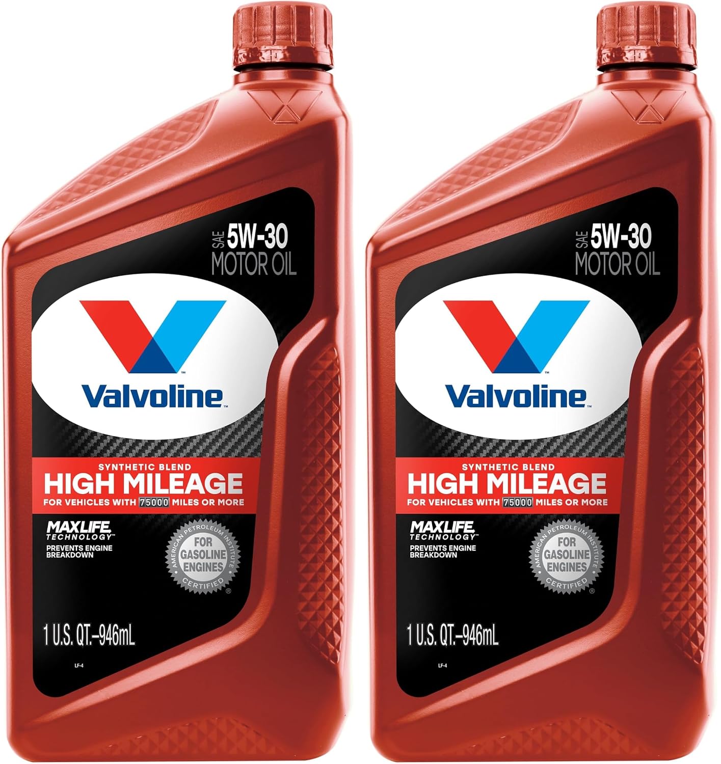 Valvoline MaxLife High Mileage 5W-30 Synthetic Blend Motor Oil 5 Quart