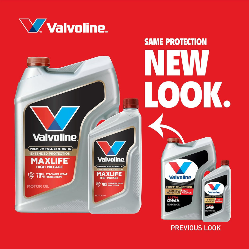 Valvoline MaxLife High Mileage 5W-30 Synthetic Blend Motor Oil 5 Quart