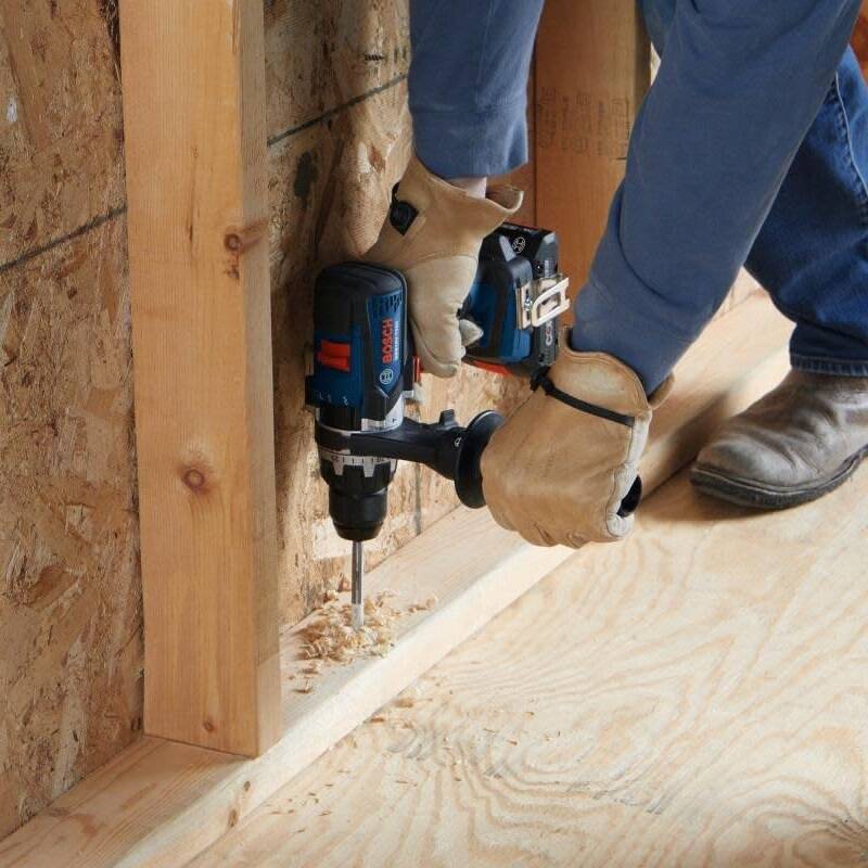 BOSCH GSB18V-755CB25 18V Brute Tough Hammer Drill w/ 2 4.0Ah Core Compact Batteries - GSB18V-755CB25