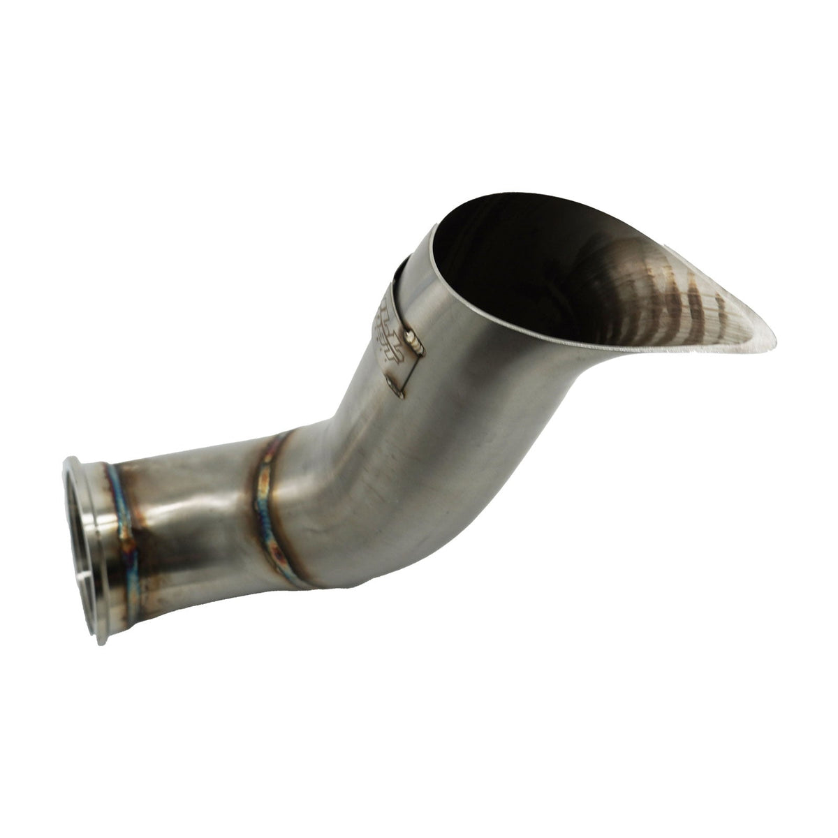 H Series Tear Drop Hood Exit Up Pipe Dump Tube For Top Mount Turbo Manifold Outlet