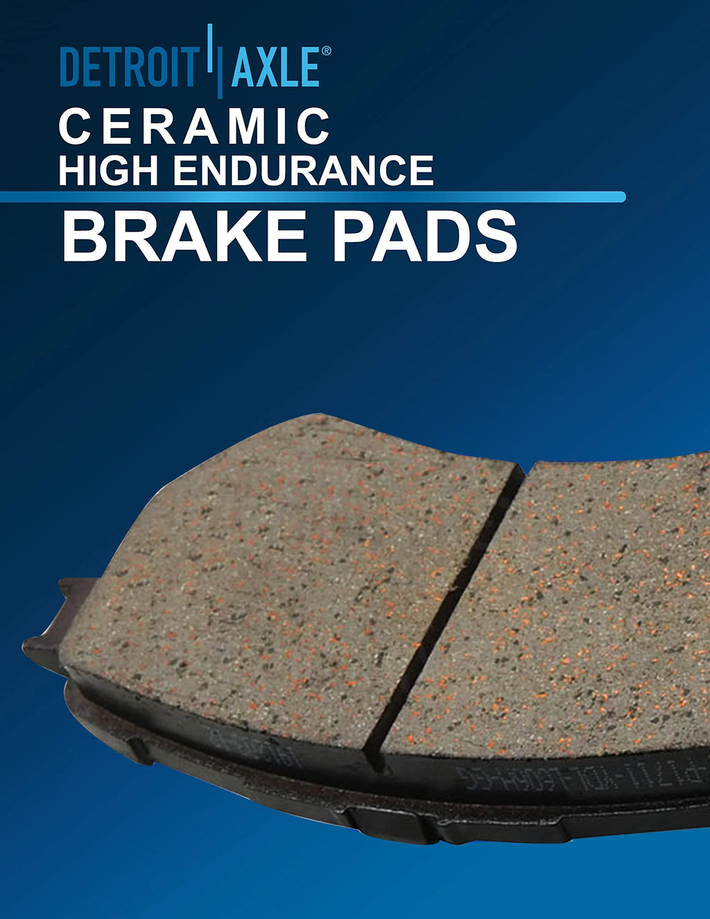 Detroit Axle - 13.6" (345mm) Front and 12.6" (320mm) Rear Disc Brake Rotors + Ceramic Brake Pads Replacement for Dodge Charger Challenger Magnum 300 - 8pc Set