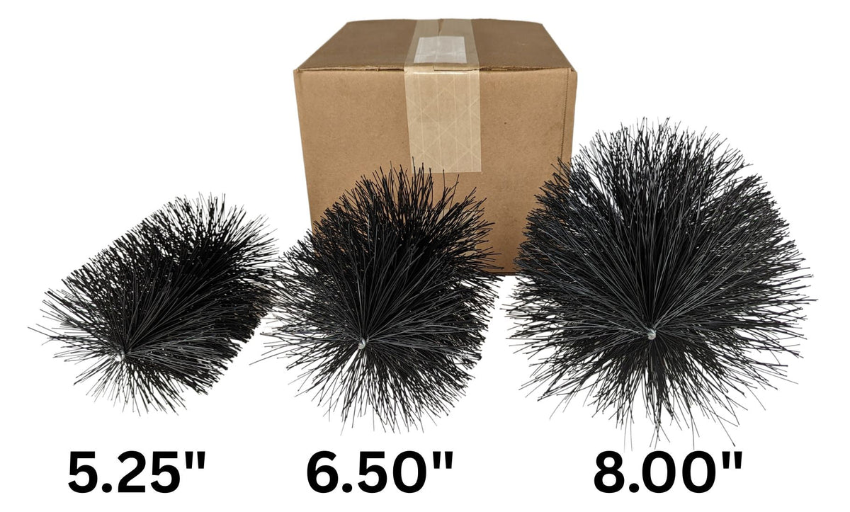 8 Inch Gutter Guards – Industrial Brush Gutter Guard (8.0" Dia) – Heavy-Duty Leaf Guard for Large Gutters