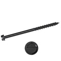 1/4 x 2 3/4 Simpson Hex Head Titen Turbo™ Concrete and Masonry Screw Anchor Zinc Plated w/ Ceramic Coat Black (5/16 in. Hex) - Box (100)